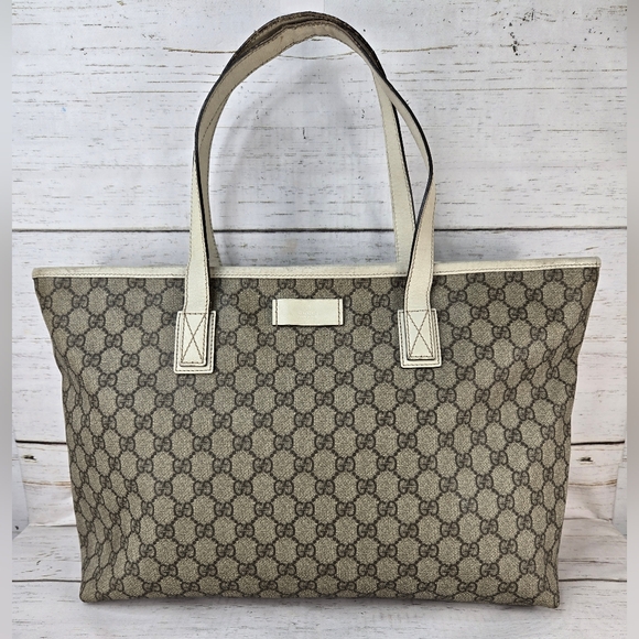 Gucci Handbags - Gucci GG Supreme Coated Canvas Tote Handbag